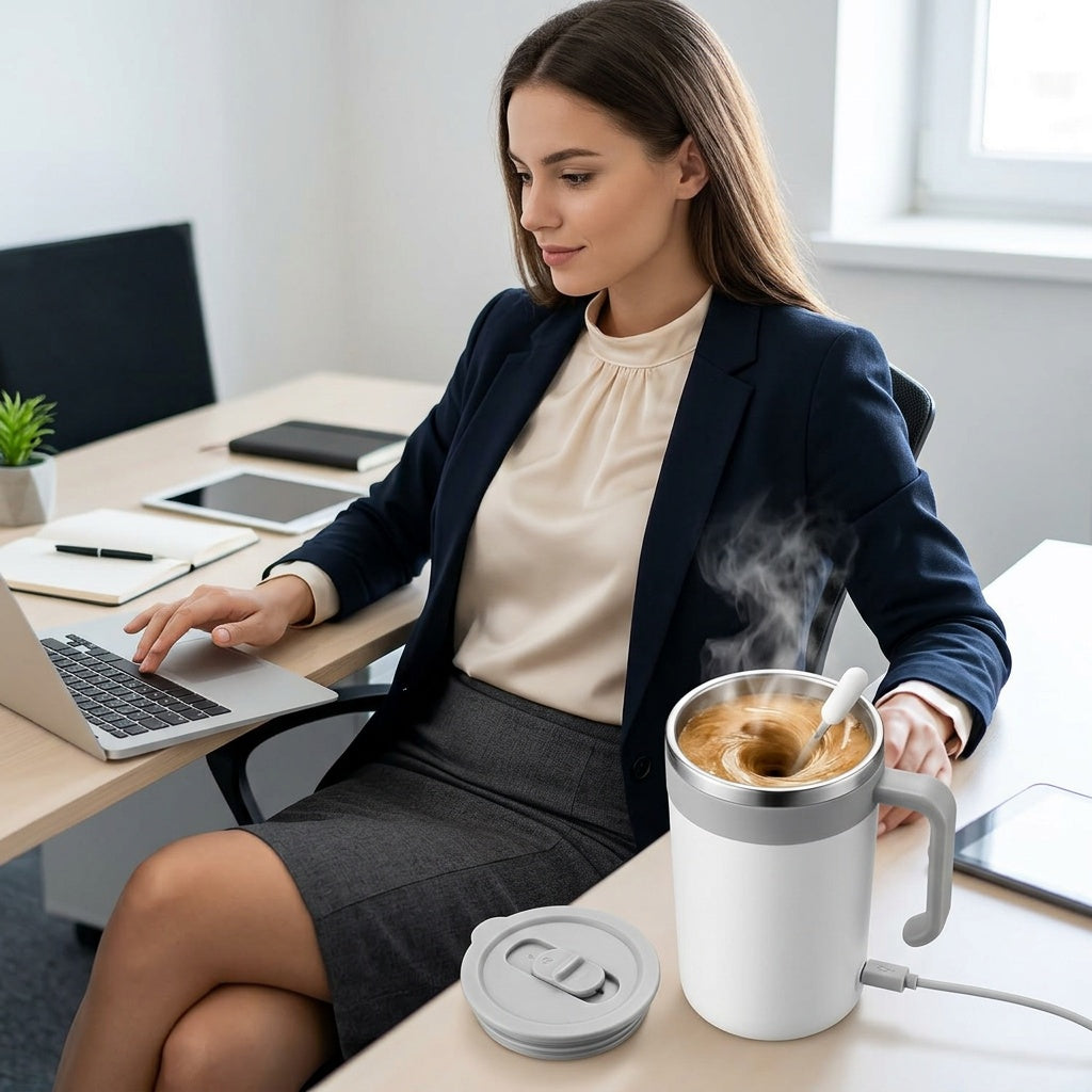 Rechargeable Self-Stirring Mug