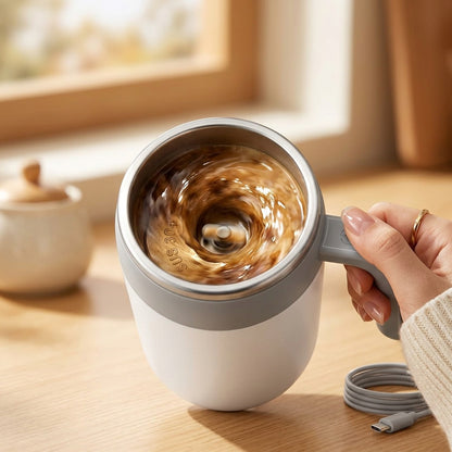 Rechargeable Self-Stirring Mug