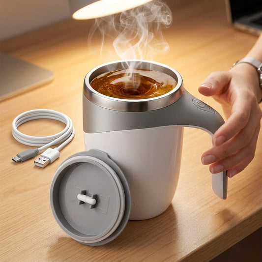 Rechargeable Self-Stirring Mug